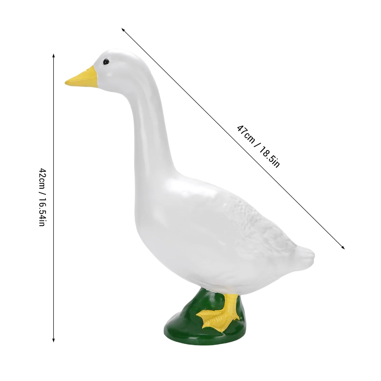 Charming Garden Goose | Lifelike Garden Sculpture with Weather-Resistant Resin | Whimsical Outdoor Statue for Unique Yard Decor 5