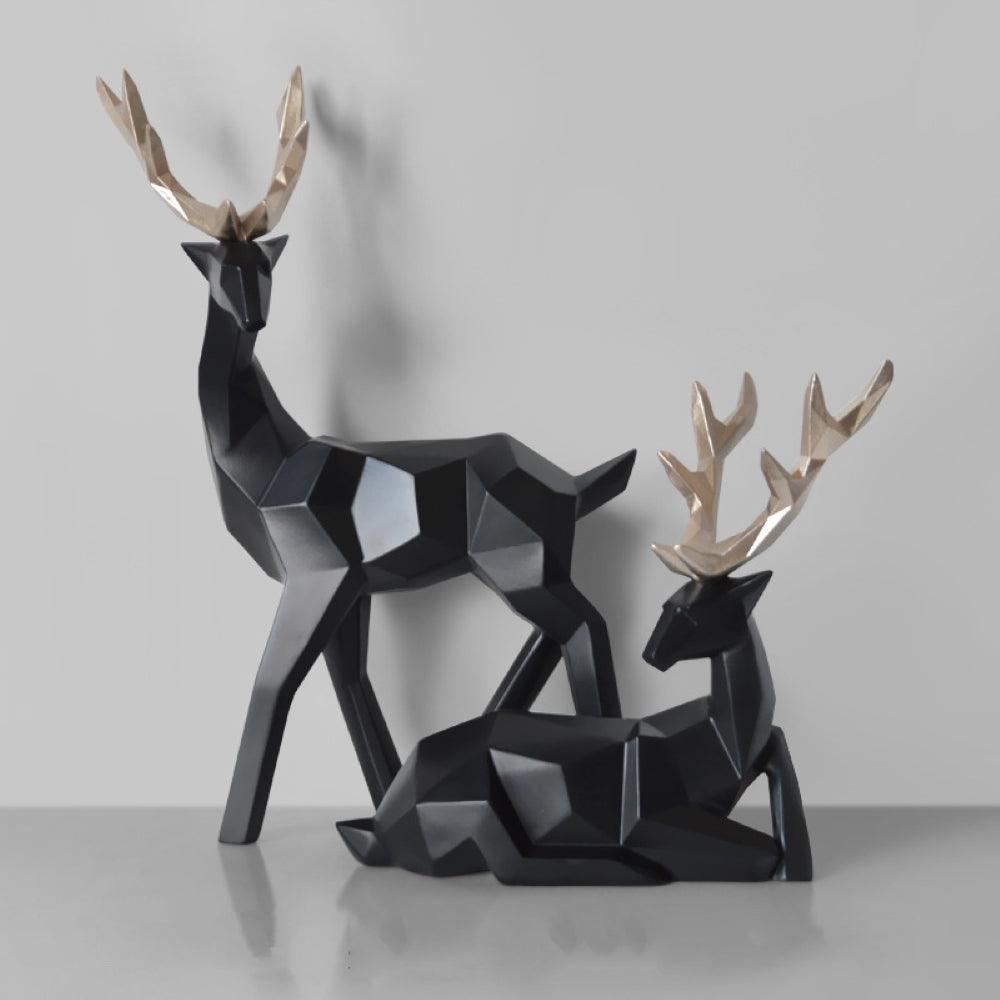Deer Resin Sculptures | Elegant Home Decor Set with Modern Design | Stylish Wall Decor for Living Room and Bedroom 7