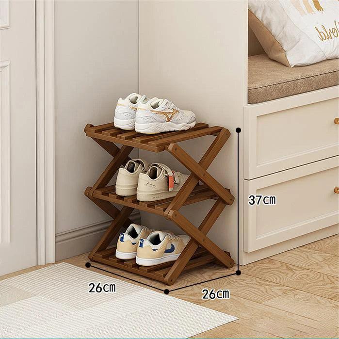 Elegant Bamboo Shoe Rack | Adjustable 2-6 Tiers with Space-Saving Design for Stylish Shoe Storage 8