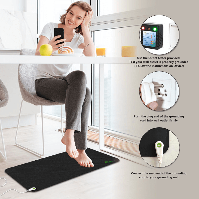 Grounding Mat | Stylish Earthing Mat for Bed with Natural Pain Relief | Improved Sleep Quality and Enhanced Well-Being 5