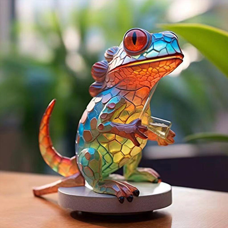 Nature's Charm | Hand-Painted Iron Animal Figurines with Sturdy Base | Colorful Desk Decor for Nature Lovers 13