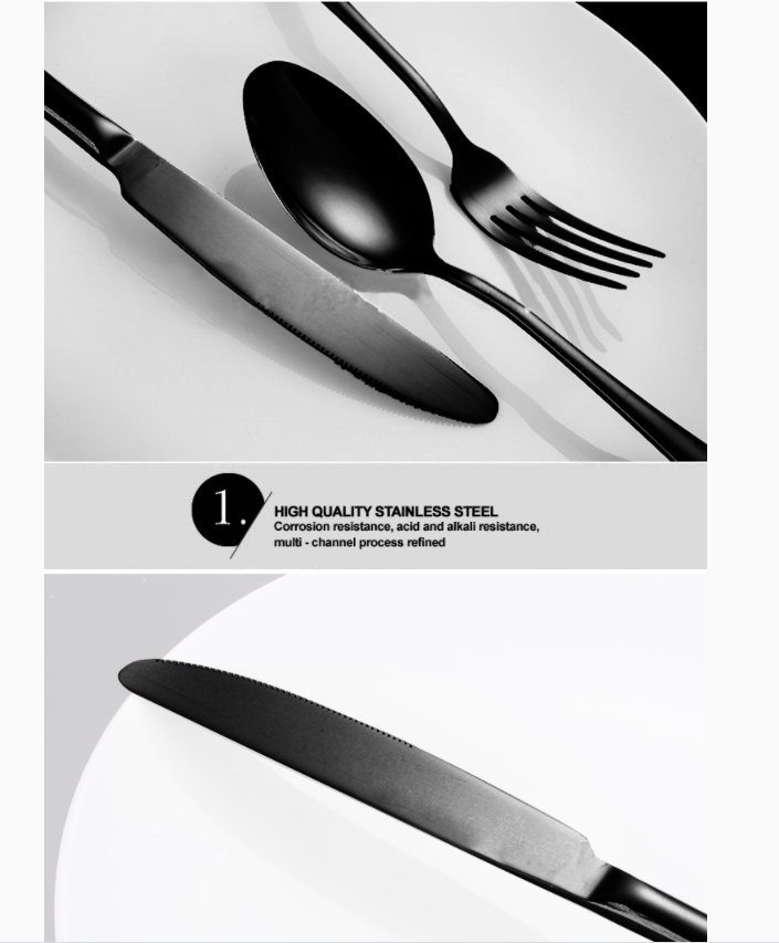 RYNX Collection | 32-Piece Stainless Steel Cutlery Set with Elegant Design | Durable Silverware for Everyday Use 5