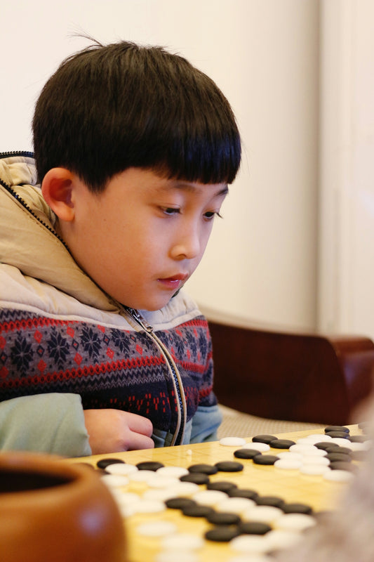 a boy playing a game