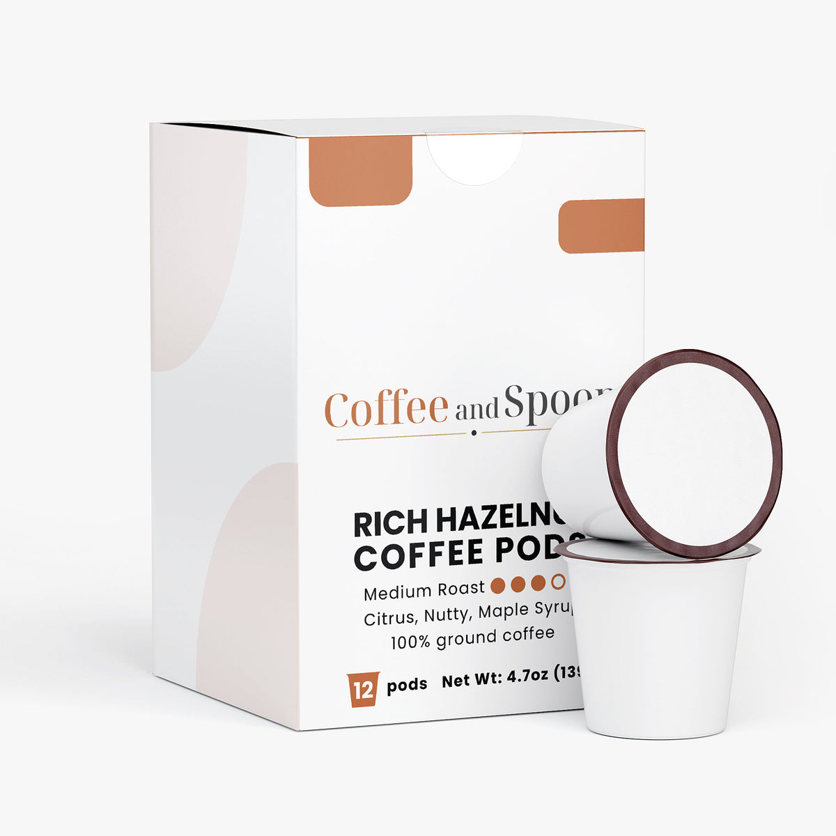 Rich Hazelnut Coffee Pods (Medium Roast)