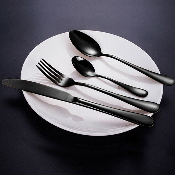 32-Piece Stainless Steel Cutlery Set with Elegant Design | Durable Silverware for Everyday Use 1