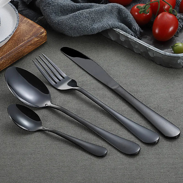 32-Piece Stainless Steel Cutlery Set with Elegant Design | Durable Silverware for Everyday Use