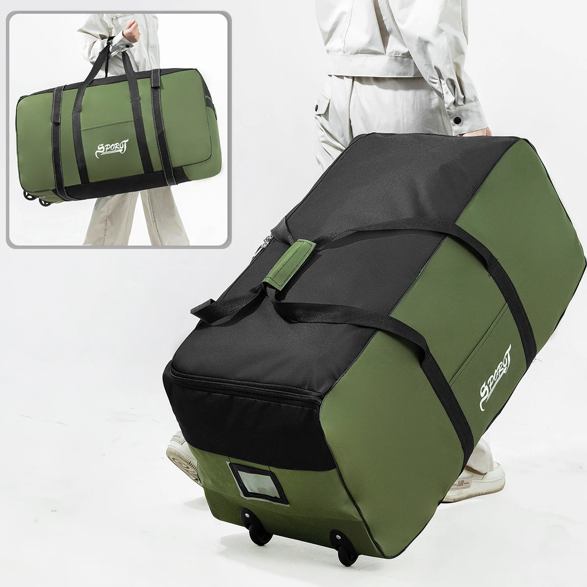 Adventure Gear | Camping Storage Box with Wheels & Large Capacity | Easy Transport for Outdoor Adventures 0