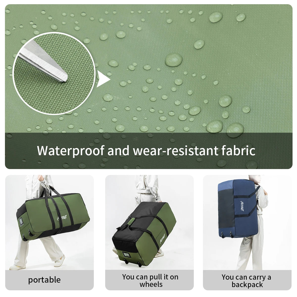 Adventure Gear | Camping Storage Box with Wheels & Large Capacity | Easy Transport for Outdoor Adventures 2