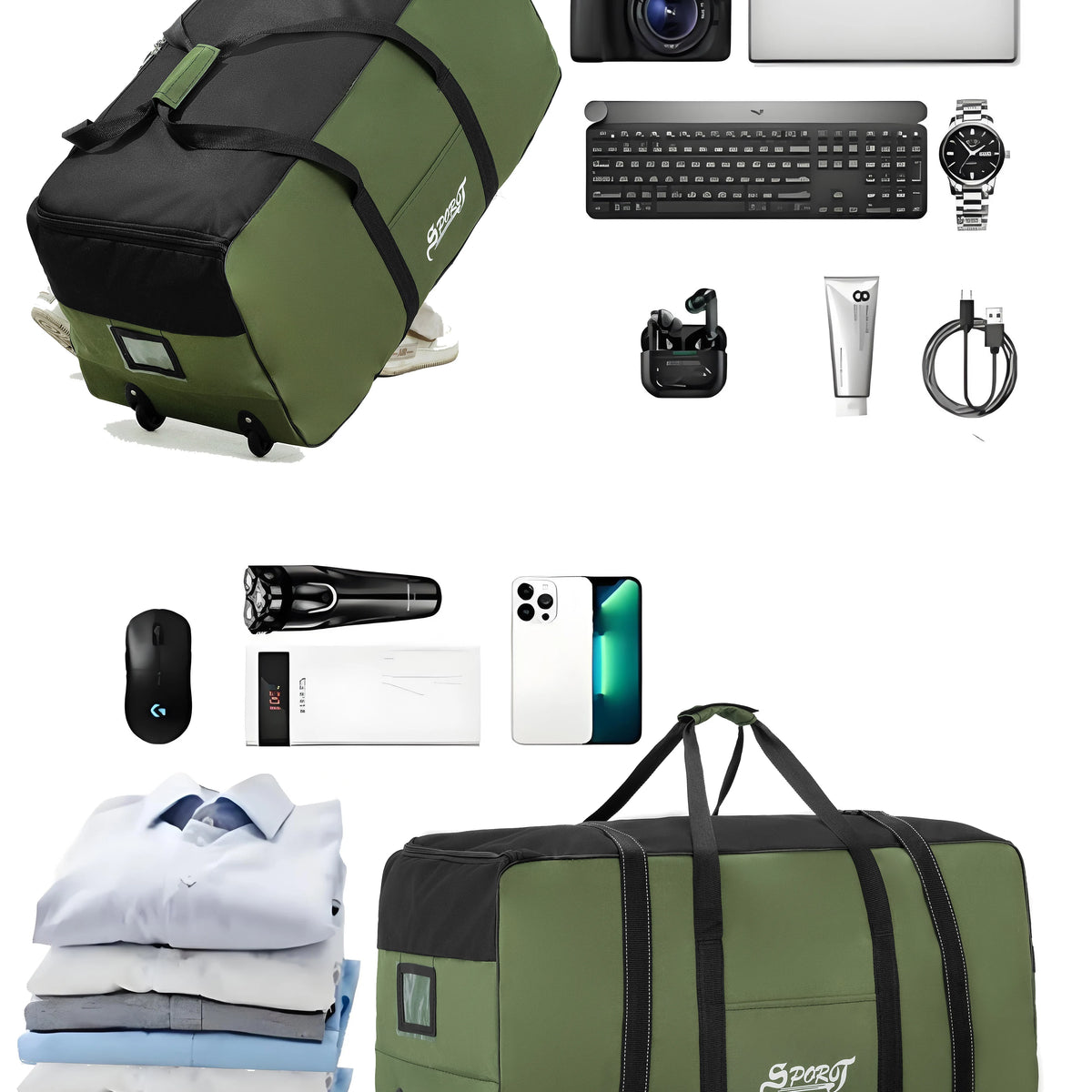 Adventure Gear | Camping Storage Box with Wheels & Large Capacity | Easy Transport for Outdoor Adventures 6
