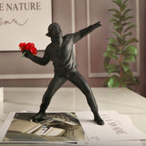 Artistic Home Decor | Banksy-Inspired Wall Art Decor with Intricate Details | Unique Ornament for Creative Room Decor 0