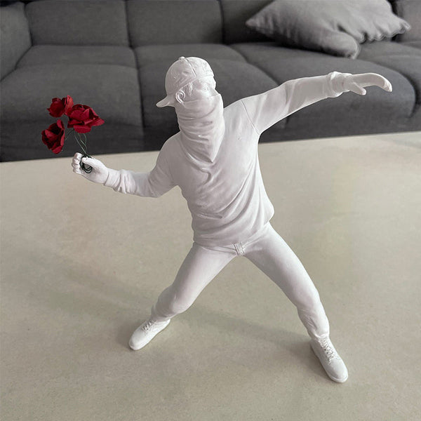 Artistic Home Decor | Banksy-Inspired Wall Art Decor with Intricate Details | Unique Ornament for Creative Room Decor 4