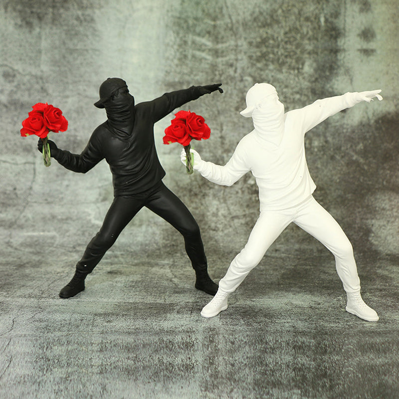 Artistic Home Decor | Banksy-Inspired Wall Art Decor with Intricate Details | Unique Ornament for Creative Room Decor 5