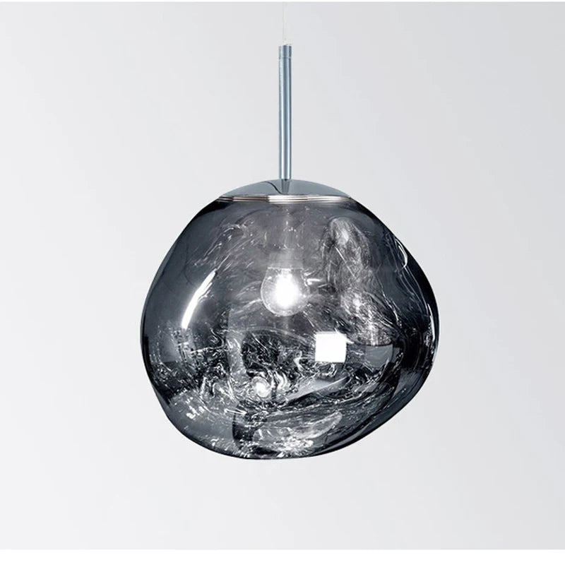 AuroraGlow | Elegant Colored Glass Kitchen Pendant Lighting Fixture 10
