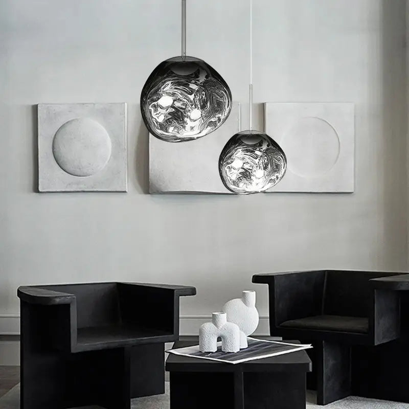 AuroraGlow | Elegant Colored Glass Kitchen Pendant Lighting Fixture 4