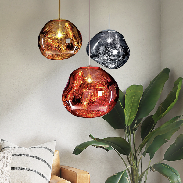 AuroraGlow | Elegant Colored Glass Kitchen Pendant Lighting Fixture 5