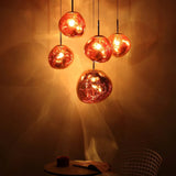 AuroraGlow | Elegant Colored Glass Kitchen Pendant Lighting Fixture 6
