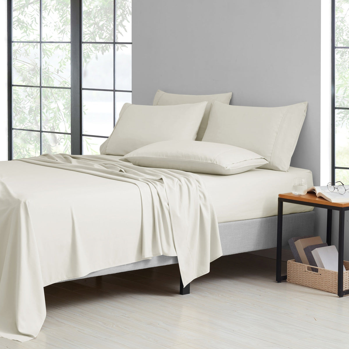 Bamboo Luxury Sheet Set | 2000 Thread Count Organic Bamboo Sheets with Deep Pockets | Eco-Friendly Comfort for Restful Sleep 63