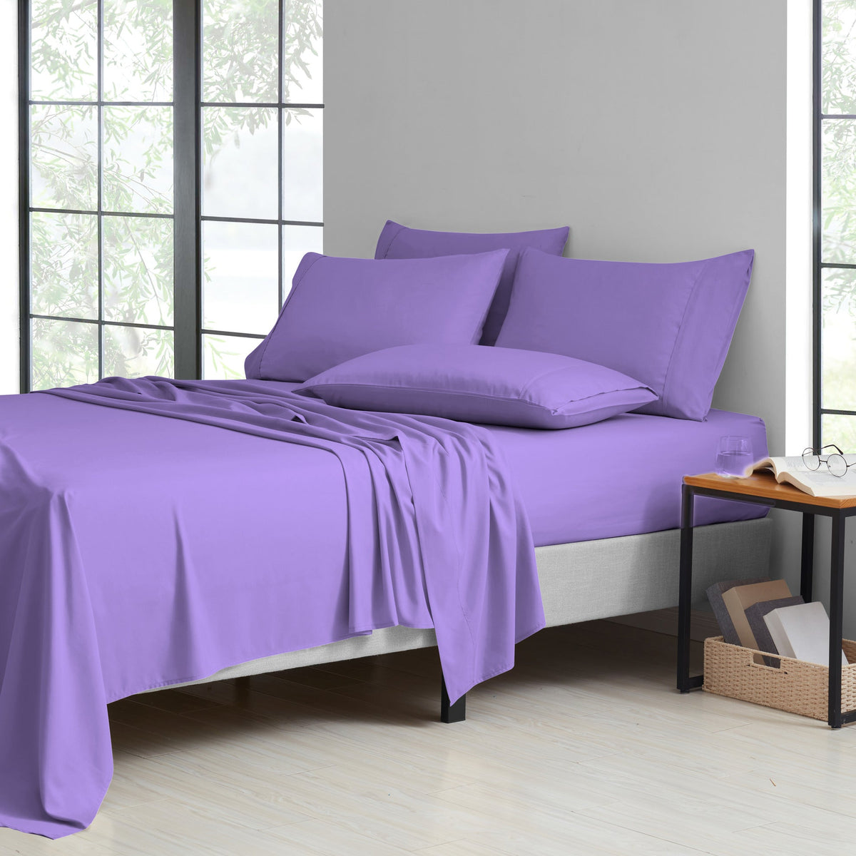 Bamboo Luxury Sheet Set | 2000 Thread Count Organic Bamboo Sheets with Deep Pockets | Eco-Friendly Comfort for Restful Sleep 64