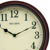 Classic Wall Clock Decor with Bright Clock Face | Elegant Wooden Design for Cozy Spaces 1