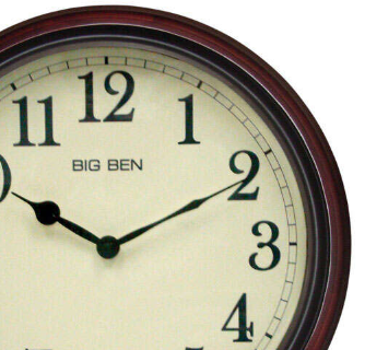 Classic Wall Clock Decor with Bright Clock Face | Elegant Wooden Design for Cozy Spaces 1