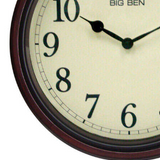 Classic Wall Clock Decor with Bright Clock Face | Elegant Wooden Design for Cozy Spaces 2