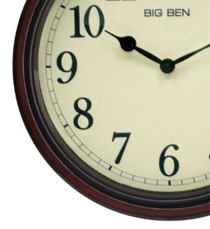 Classic Wall Clock Decor with Bright Clock Face | Elegant Wooden Design for Cozy Spaces 2