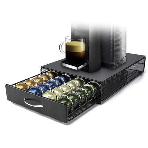 Coffee Pod Holder | Nespresso Capsule Organizer with Drawer Design | Efficient Storage Solution for Coffee Lovers 0