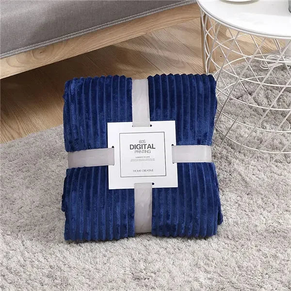 Cozy Collection | Soft Plush Blanket with Vibrant Ribbed Texture | Stylish Home Decor Accessory 10