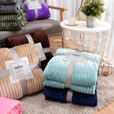 Cozy Collection | Soft Plush Blanket with Vibrant Ribbed Texture | Stylish Home Decor Accessory 2