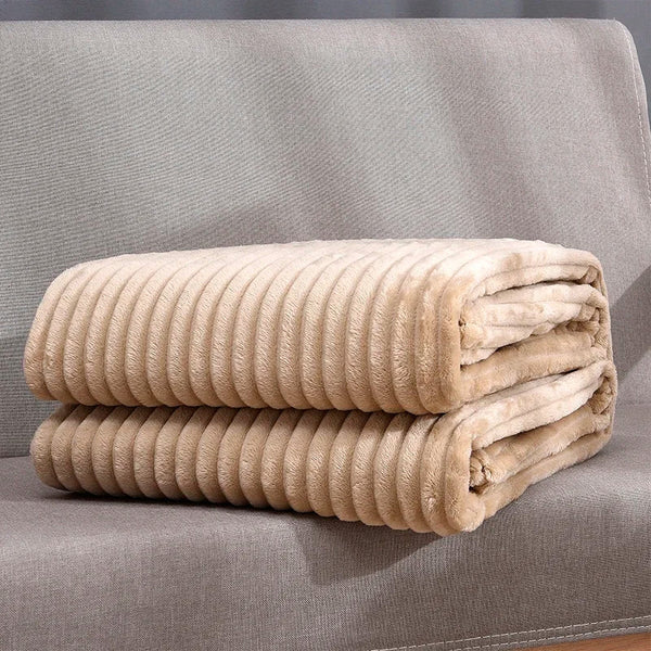 Cozy Collection | Soft Plush Blanket with Vibrant Ribbed Texture | Stylish Home Decor Accessory 3