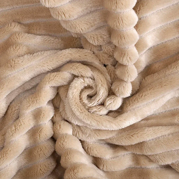 Cozy Collection | Soft Plush Blanket with Vibrant Ribbed Texture | Stylish Home Decor Accessory 4