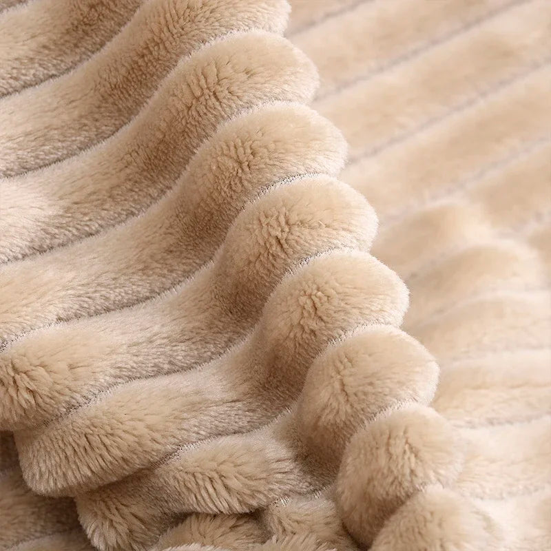 Cozy Collection | Soft Plush Blanket with Vibrant Ribbed Texture | Stylish Home Decor Accessory 5