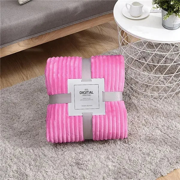 Cozy Collection | Soft Plush Blanket with Vibrant Ribbed Texture | Stylish Home Decor Accessory 6