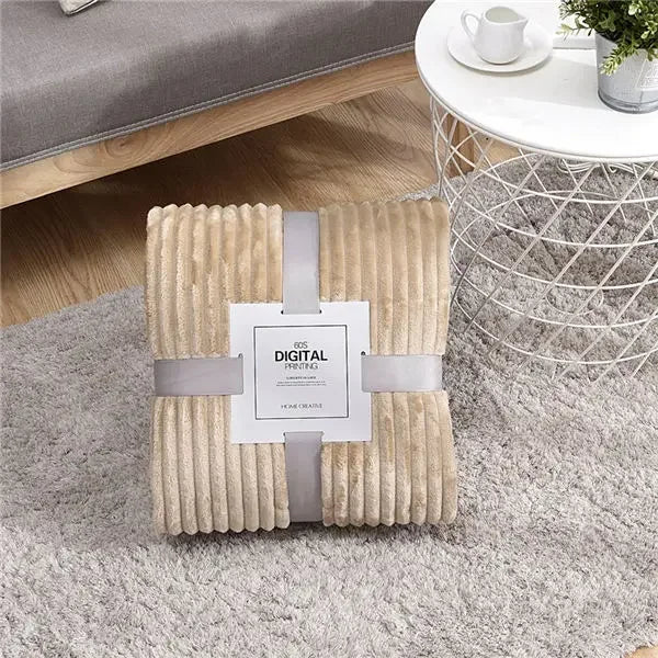 Cozy Collection | Soft Plush Blanket with Vibrant Ribbed Texture | Stylish Home Decor Accessory 9