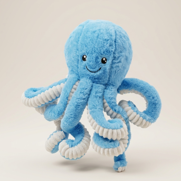 Soft Octopus Plush Toy with Textured Tentacles | Sensory Comfort for Babies and Toddlers