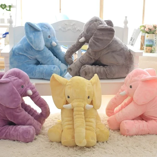 Cuddle Pillow | Baby Elephant Design with Soft Plush Material | Cozy Comfort for Infants 1