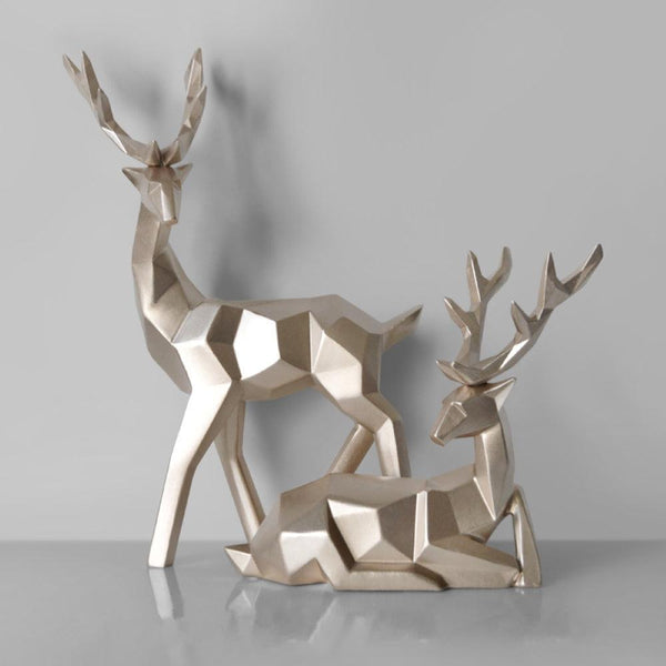 Deer Resin Sculptures | Elegant Home Decor Set with Modern Design | Stylish Wall Decor for Living Room and Bedroom 6