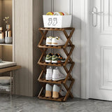 Elegant Bamboo Shoe Rack | Adjustable 2-6 Tiers with Space-Saving Design for Stylish Shoe Storage 3