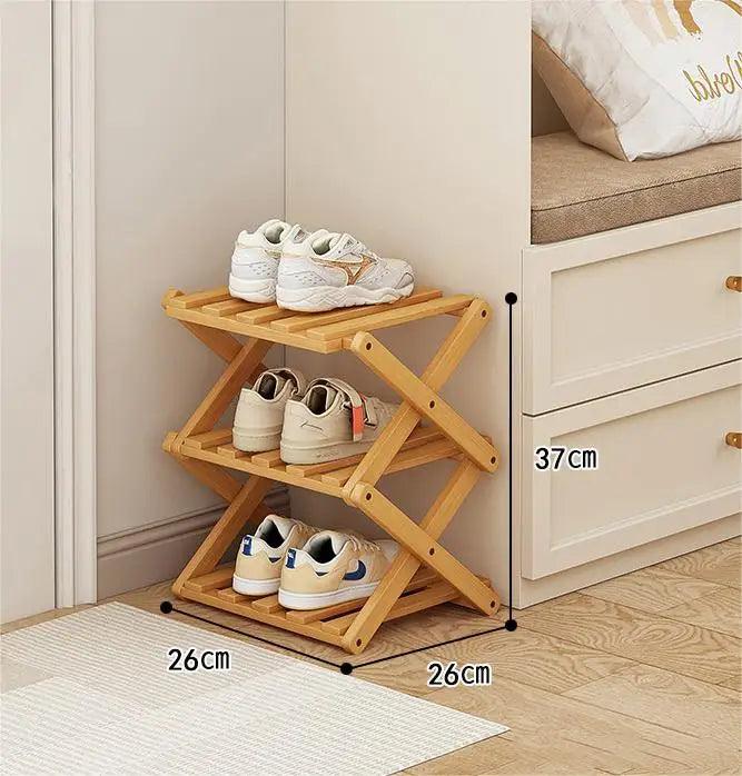 Elegant Bamboo Shoe Rack | Adjustable 2-6 Tiers with Space-Saving Design for Stylish Shoe Storage 6