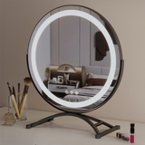 Elegant Touch Lighted Makeup Mirror with 360° Rotation & Tri-Tone Lighting for Perfect Grooming 4
