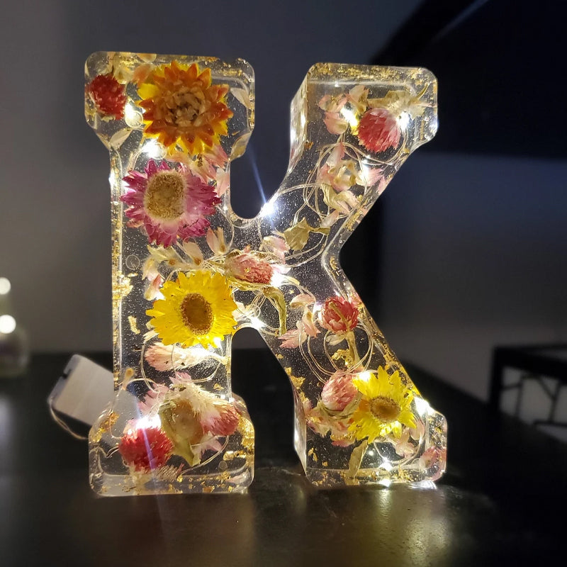 FloraGlow | Elegant Personalized LED Night Light with Floral Design 2