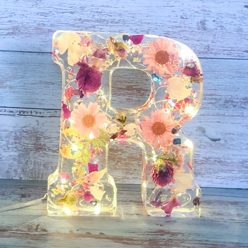 FloraGlow | Elegant Personalized LED Night Light with Floral Design 3