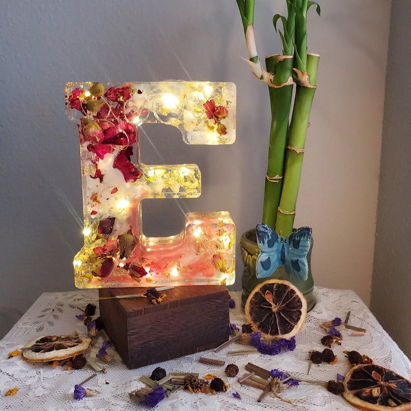 FloraGlow | Elegant Personalized LED Night Light with Floral Design 7