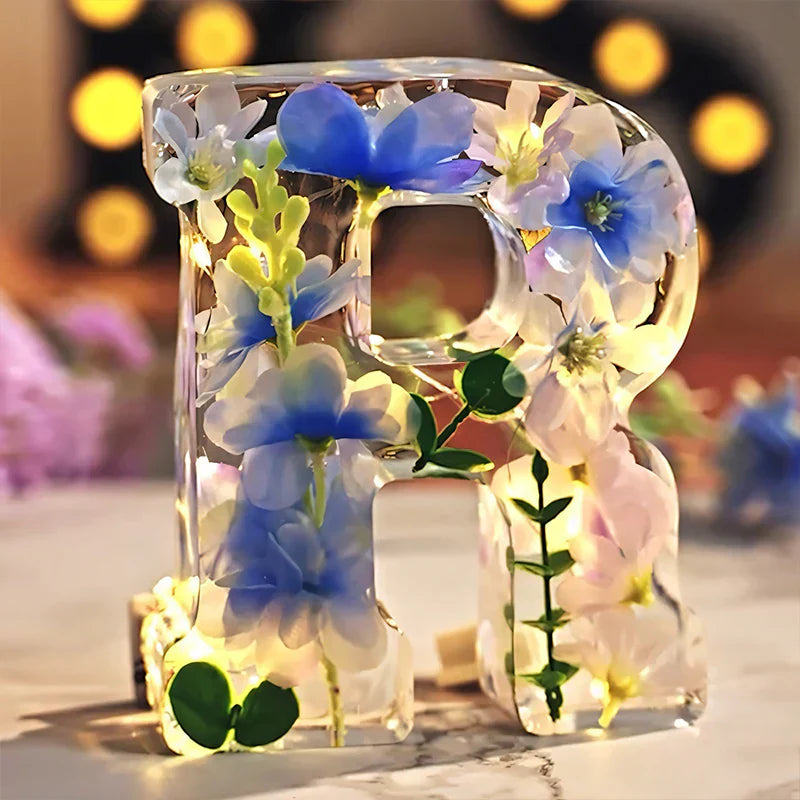 FloraGlow | Elegant Personalized LED Night Light with Floral Design 9