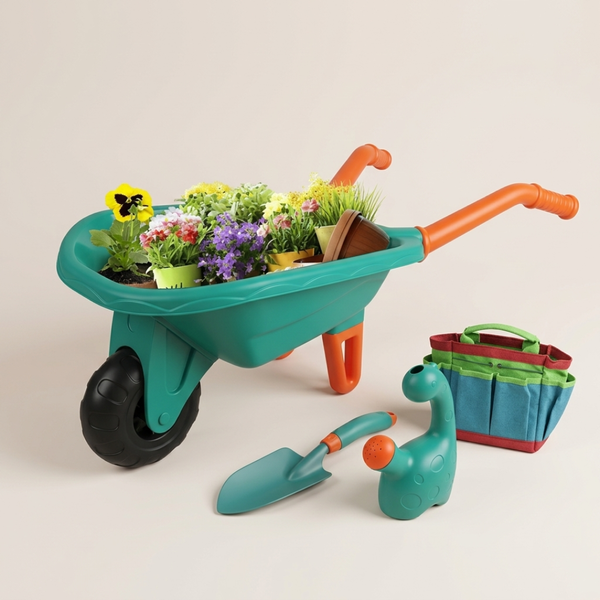 Garden Explorer | Kids Wheelbarrow Set with Durable Tools | Outdoor Play for Imaginative Learning
