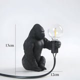 Gorilla Animal Table Lamp | Unique Resin Design with Lifelike Details | Stylish Home Decor Accent for Living Spaces 0