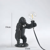 Gorilla Animal Table Lamp | Unique Resin Design with Lifelike Details | Stylish Home Decor Accent for Living Spaces 1