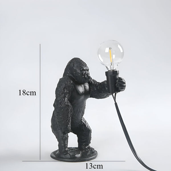 Gorilla Animal Table Lamp | Unique Resin Design with Lifelike Details | Stylish Home Decor Accent for Living Spaces 1