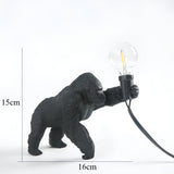 Gorilla Animal Table Lamp | Unique Resin Design with Lifelike Details | Stylish Home Decor Accent for Living Spaces 2