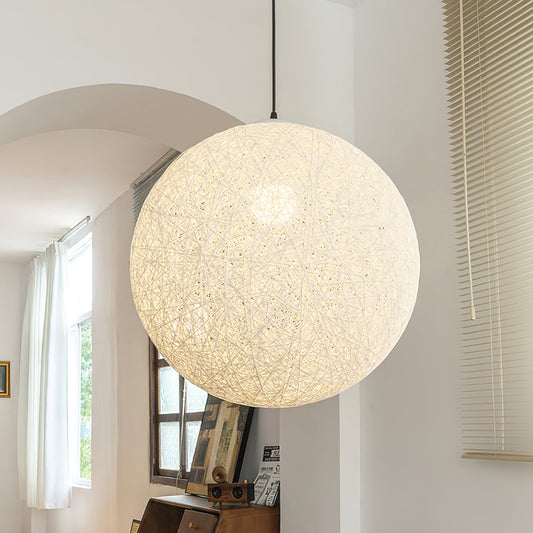 HempSphere | Elegant Handwoven Eco-Friendly Pendant Lighting Fixture 0